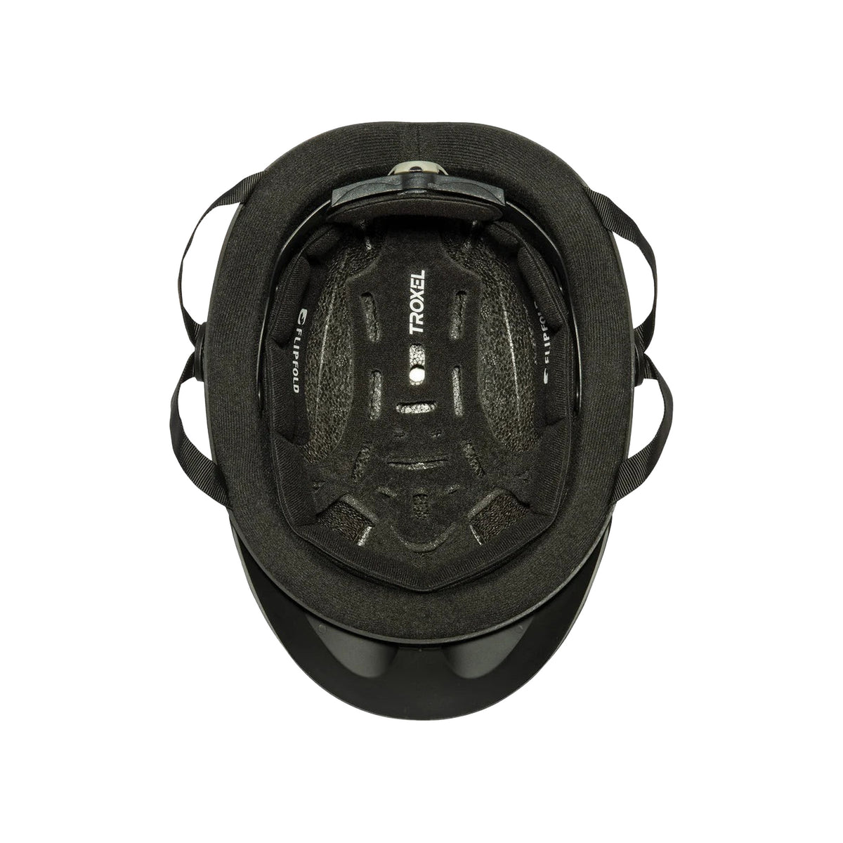 Interior del casco Troxel Liberty negro Duratec con el forro acolchado
