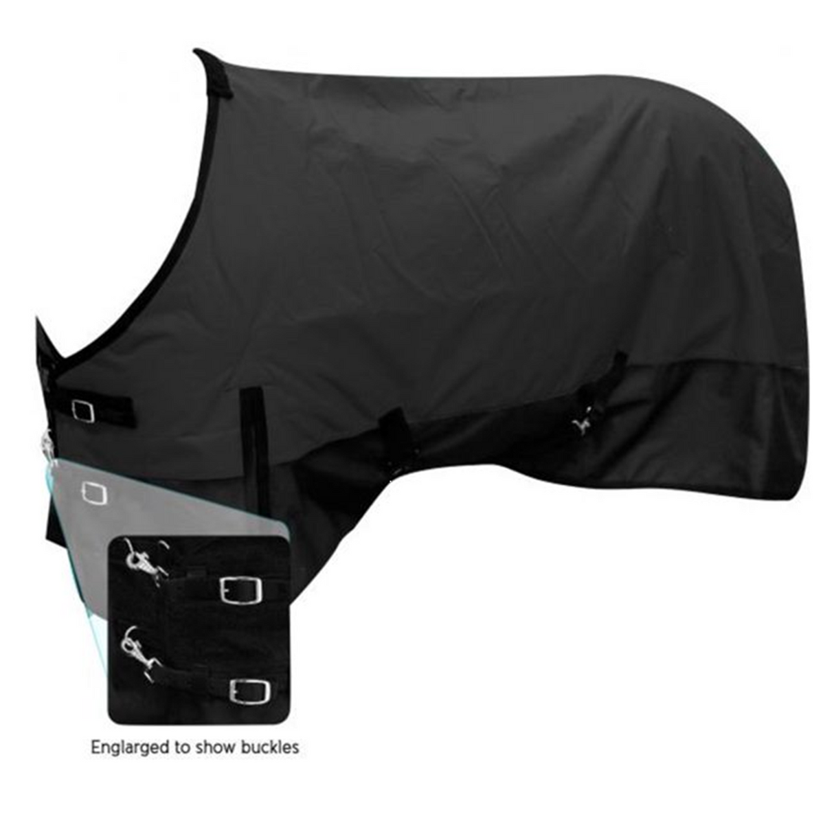 SHOWMAN 1200D MANTA IMPERMEABLE REVERSIBLE EXTERIOR NEGRA