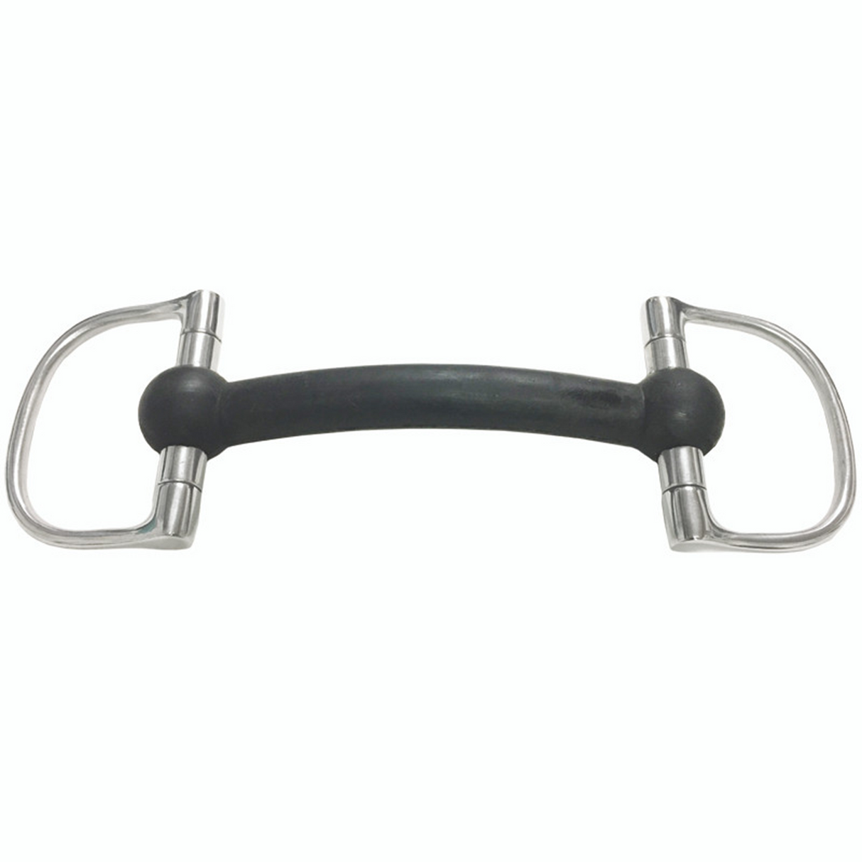 SOFT RUBBER MOUTH DEE RING BIT (BOCADO DE PLASTICO SUAVE DEE RING)
