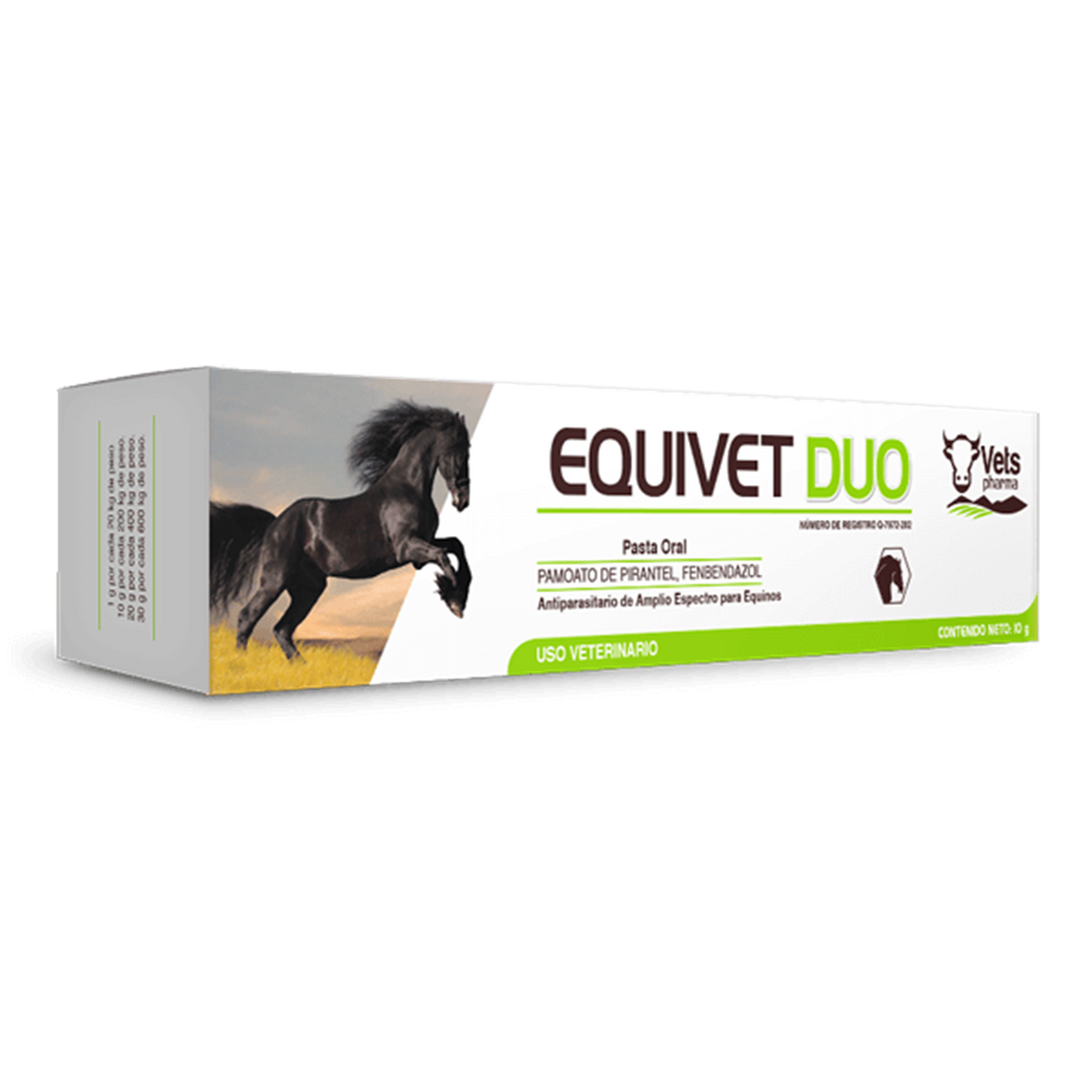 EQUIVET DUO PASTA ORAL 30 G. (PAMOATO DE PIRANTEL Y FEBENDAZOL)