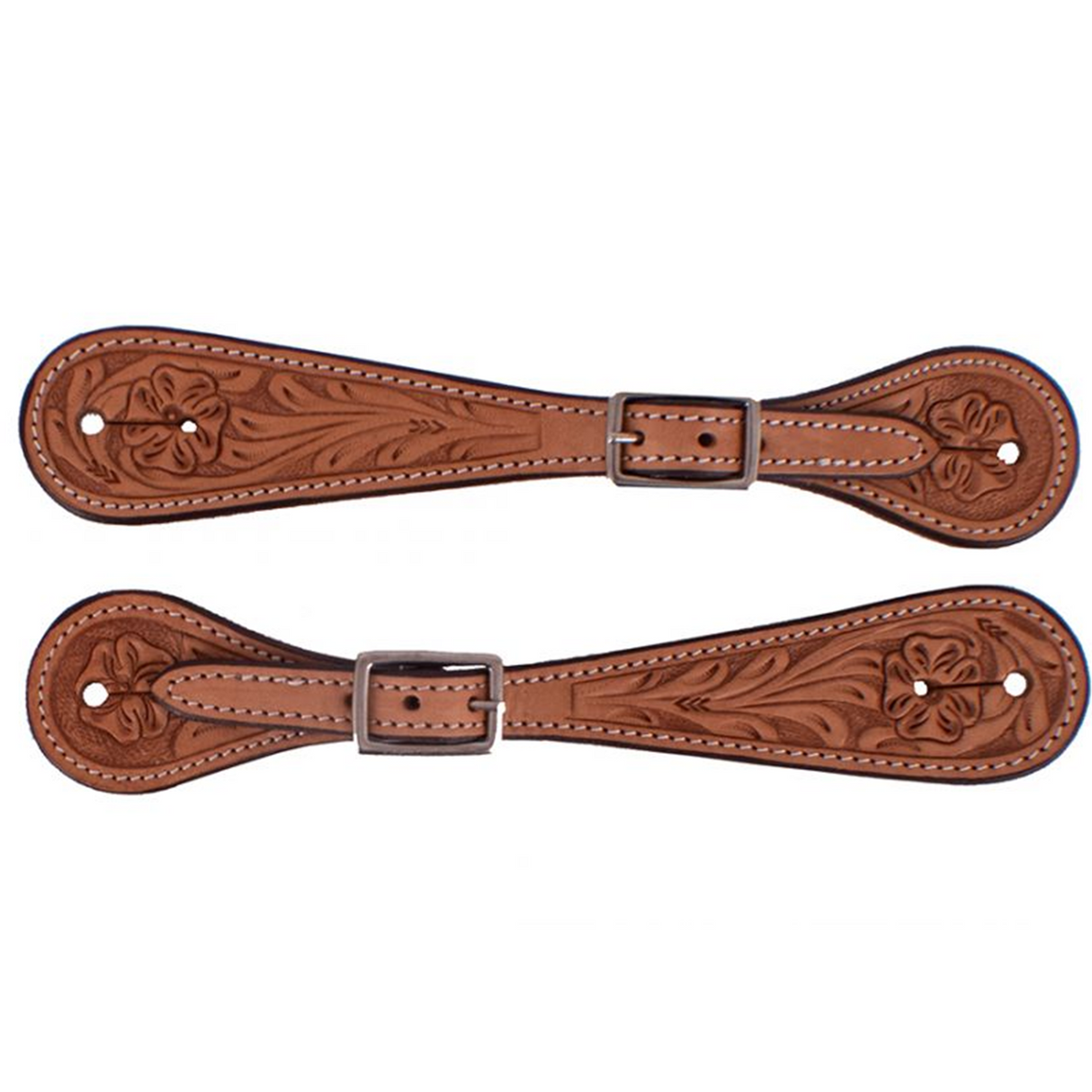 SHOWMAN CORREONES PARA ESPUELAS DE PIEL ARGENTINA CON LIGEROS DETALLES FLORALES (HOMBRES