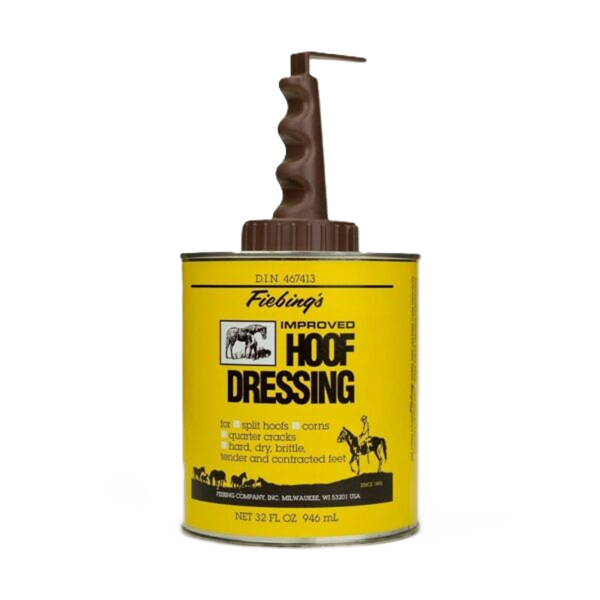 FIEBINGS HOOF DRESSING W/APPLICATOR (ACONDICIONADOR DE CASCOS C/APLICADOR) 32 OZ