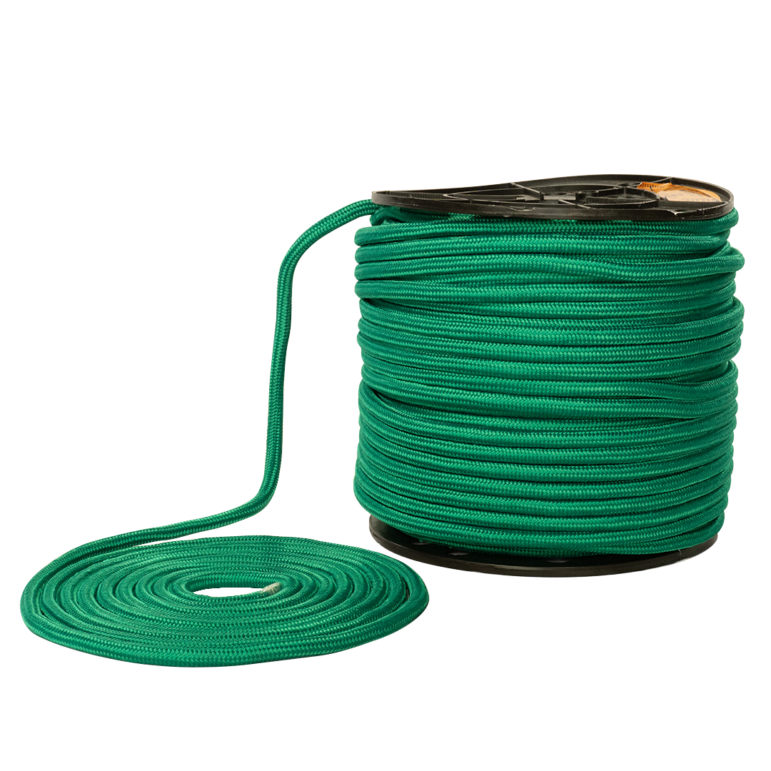 SOGA TRENZADA DIAMANTE SUAVE ELVONTEK 15/32 VERDE X METROS