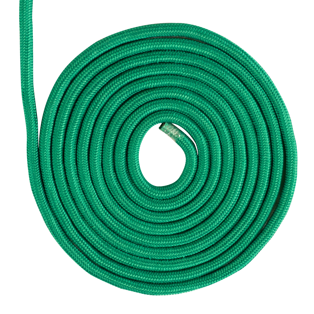 SOGA TRENZADA DIAMANTE SUAVE ELVONTEK 15/32 VERDE X METROS