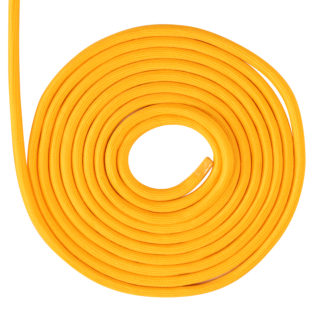 SOGA TRENZADA DIAMANTE SUAVE ELVONTEK 15/32 ANARANJADA X METROS