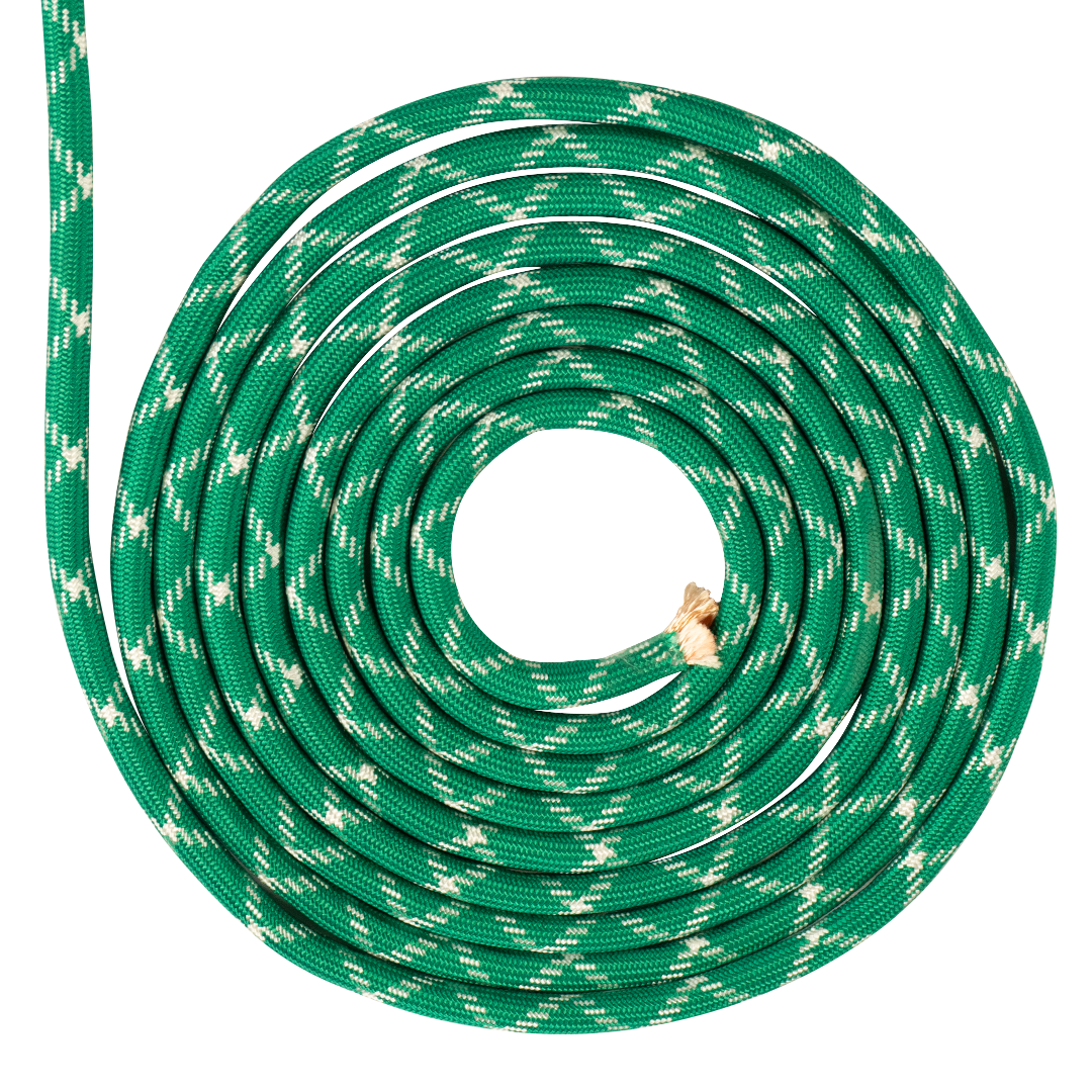 SOGA TRENZADA DIAMANTE SUAVE ELVONTEK 1/2 VERDE/BLANCO X METROS