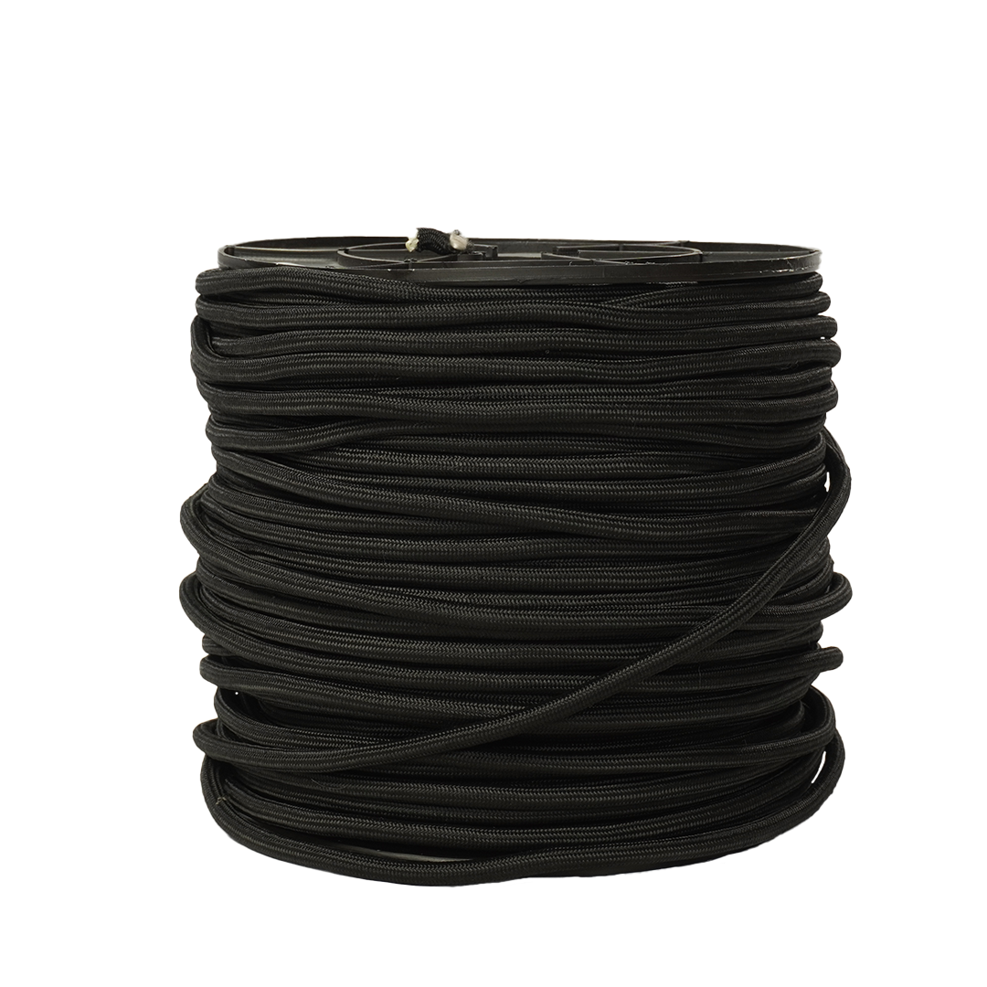 SOGA TRENZADA DIAMANTE SUAVE ELVONTEK 3/8 NEGRA (10 KILOS)