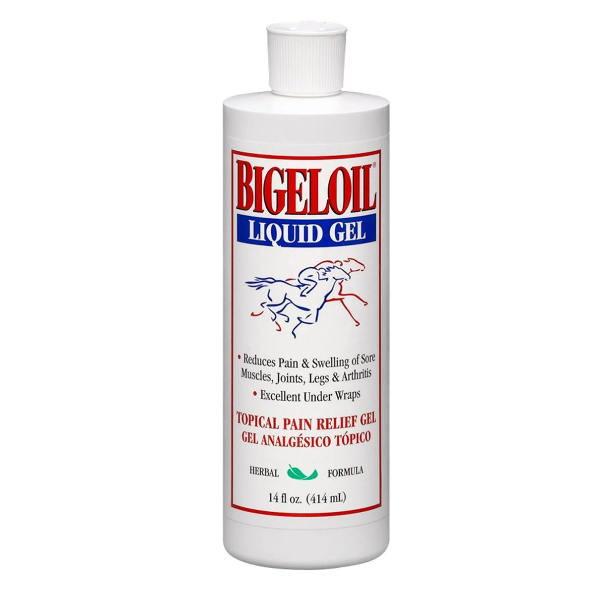 Botella de Bigeloil Liquid Gel de Absorbine, linimento en gel de 14 onzas