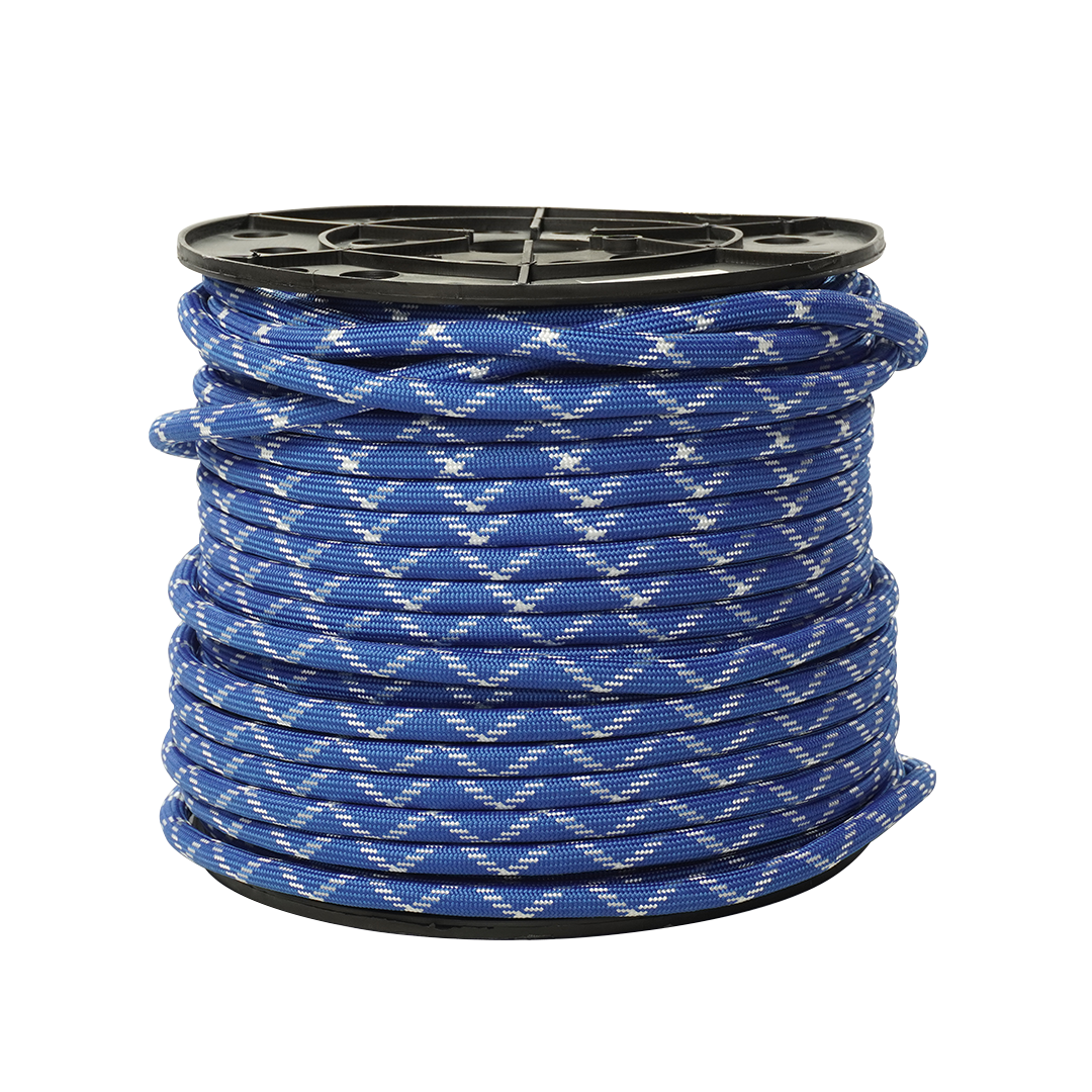 SOGA TRENZADA DIAMANTE SUAVE ELVONTEK 1/2 AZUL/BLANCO (10 KILOS)