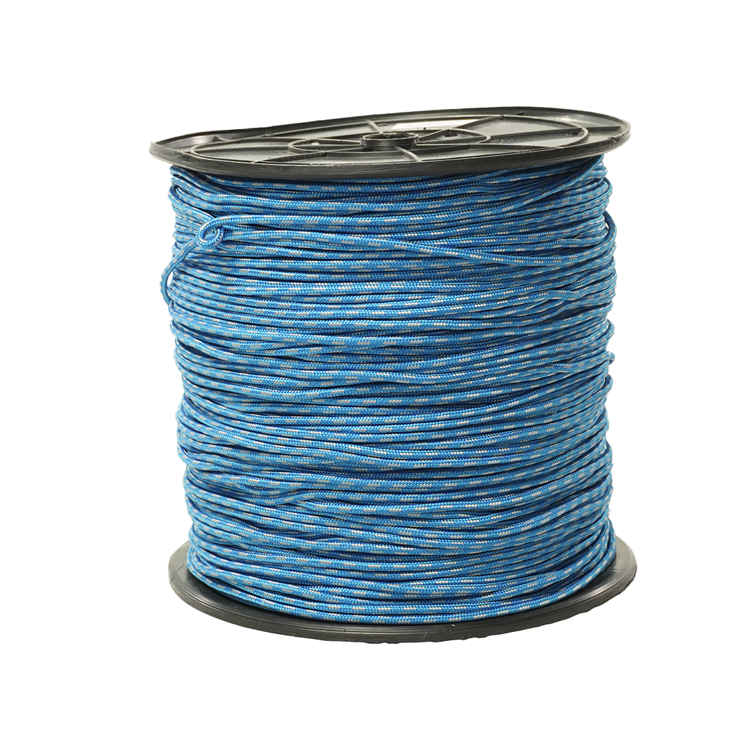 SOGA TRENZADA DIAMANTE JARCIMEX CAL 5 MM - 3/16 AZUL/BLANCO (10 KILOS)