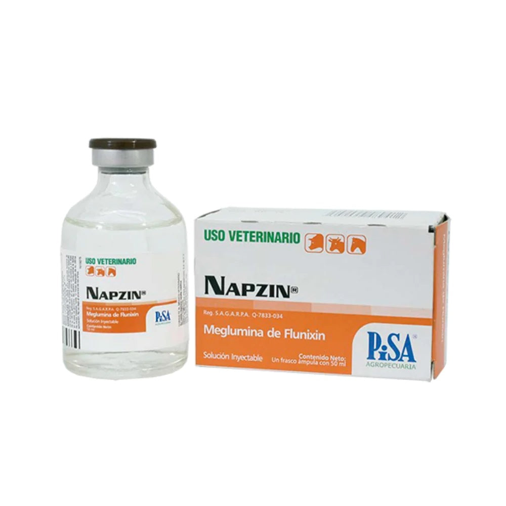 NAPZIN SOLUCION INYECTABLE (MEGLUMINA DE FLUNIXIN 50 mg/ml)
