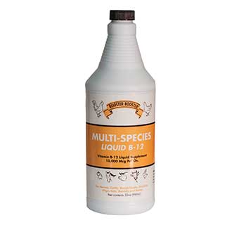 ROOSTER BOOSTER LIQUID B-12 (PARA TODAS LAS CLASES DE AVES DE CORRAL)