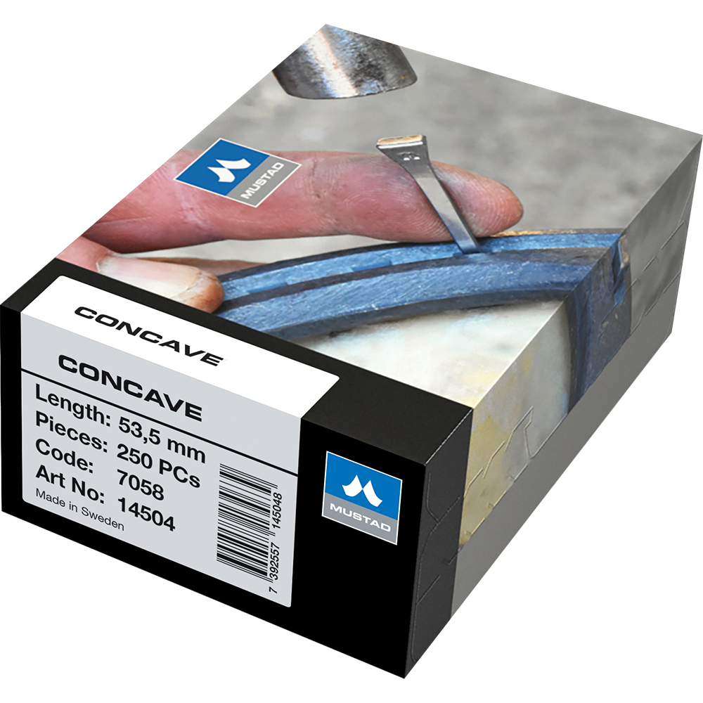 CLAVO PARA HERRAR MUSTAD CONCAVE (250 CLAVOS)