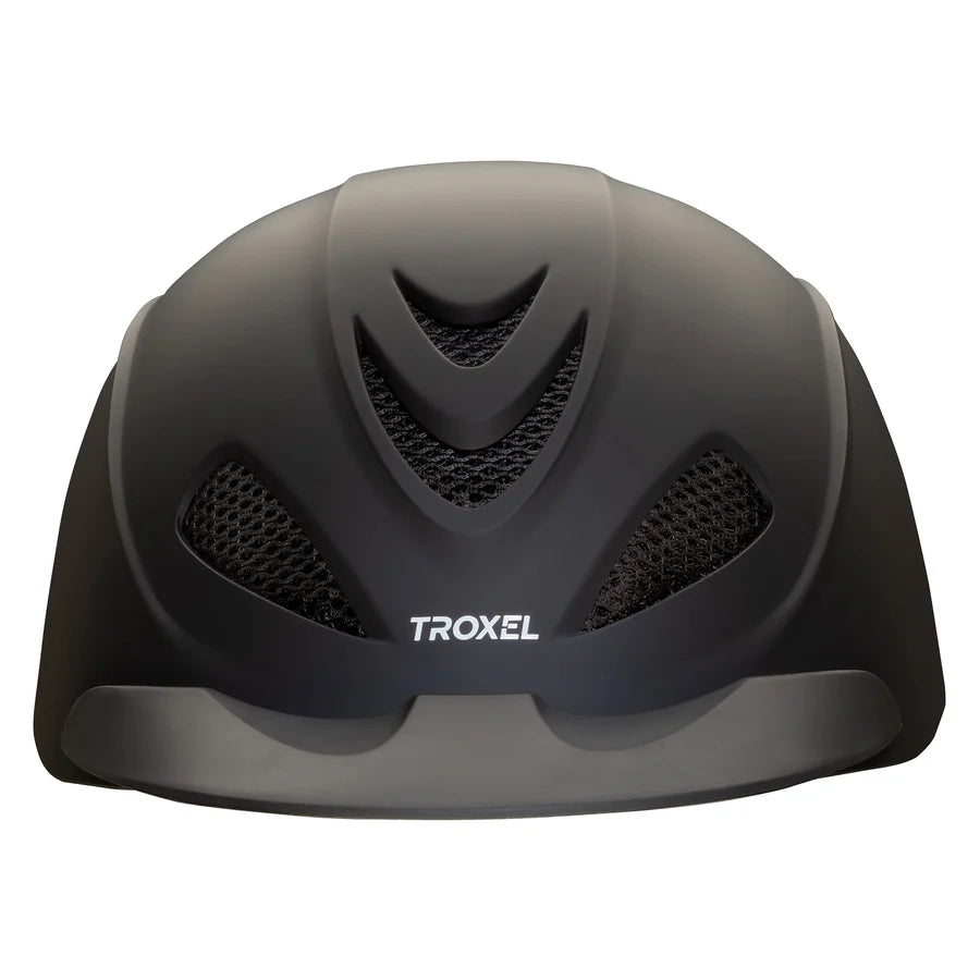 Casco de equitación Troxel Liberty negro Duratec, vista frontal