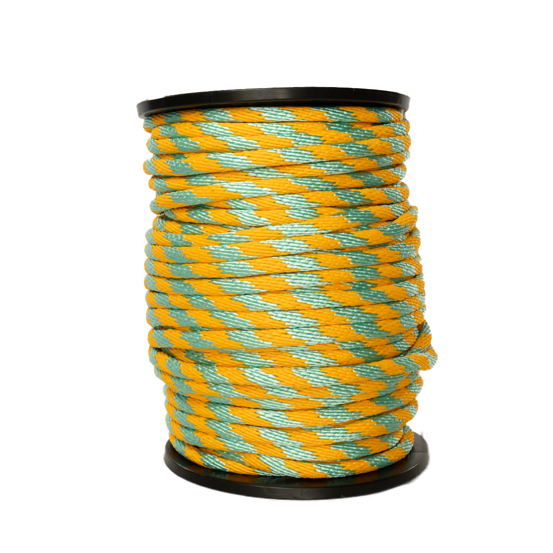 Carrete de 10 kg de cuerda Derby ST 5/8" Conatex color aqua marina con mango