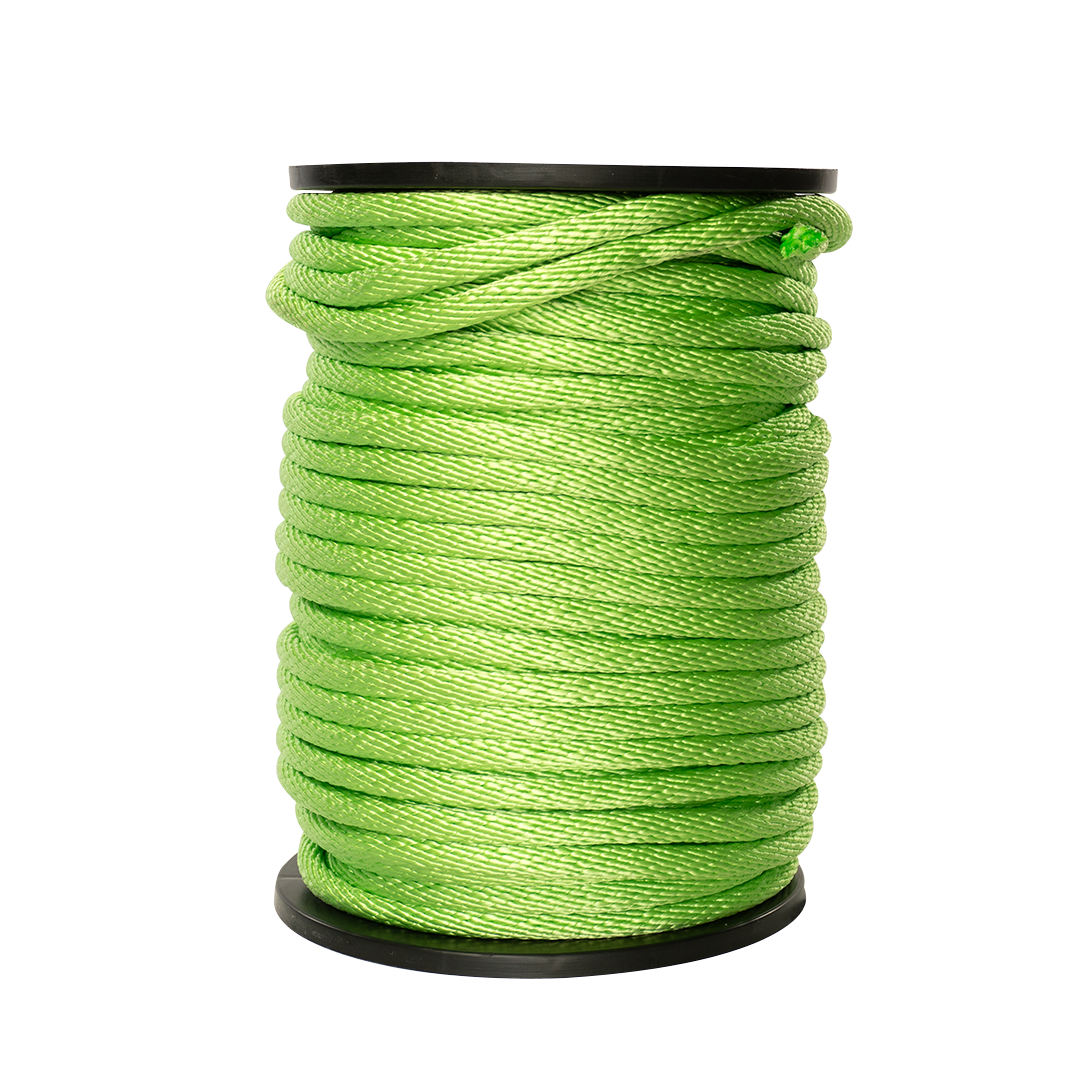 Carrete de 10 kg de cuerda Derby ST 5/8" Conatex color limón