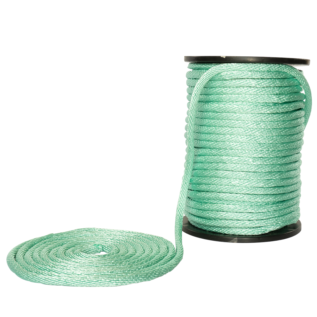 Carrete de 10 kg y rollo de cuerda Derby ST 5/8" Conatex color turquesa
