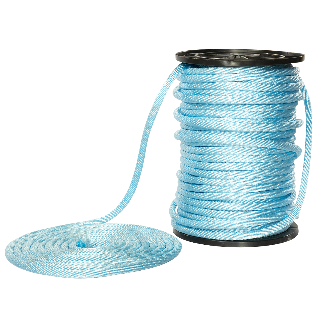 Carrete de 10 kg y rollo de cuerda Derby ST 5/8" Conatex color aqua