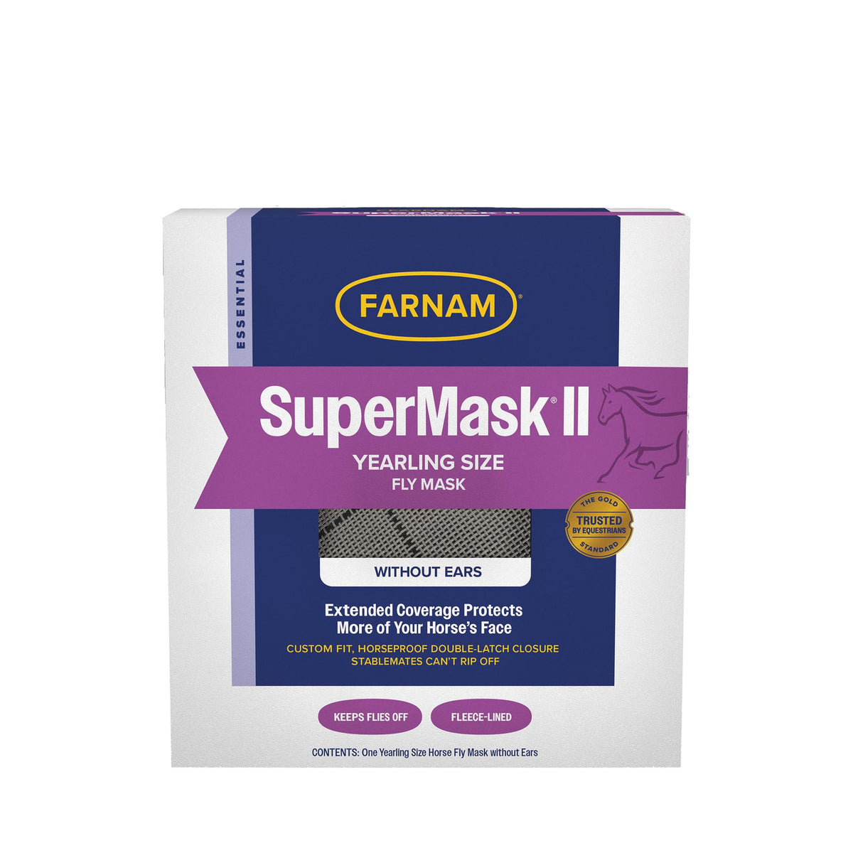 MASCARA CONTRA MOSCAS PARA EQUINOS SIN OREJERAS SUPERMASK II