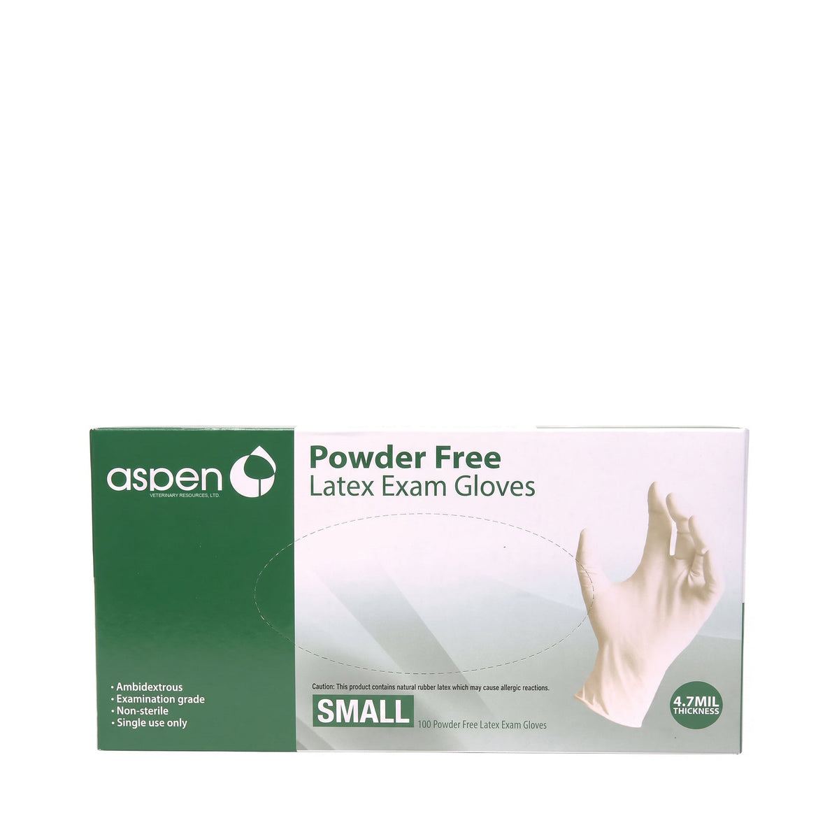 GUANTES DE LATEX NATURAL PARA EXAMINAR LIBRES DE POLVO 4.7 MIL C/100 (SMALL)