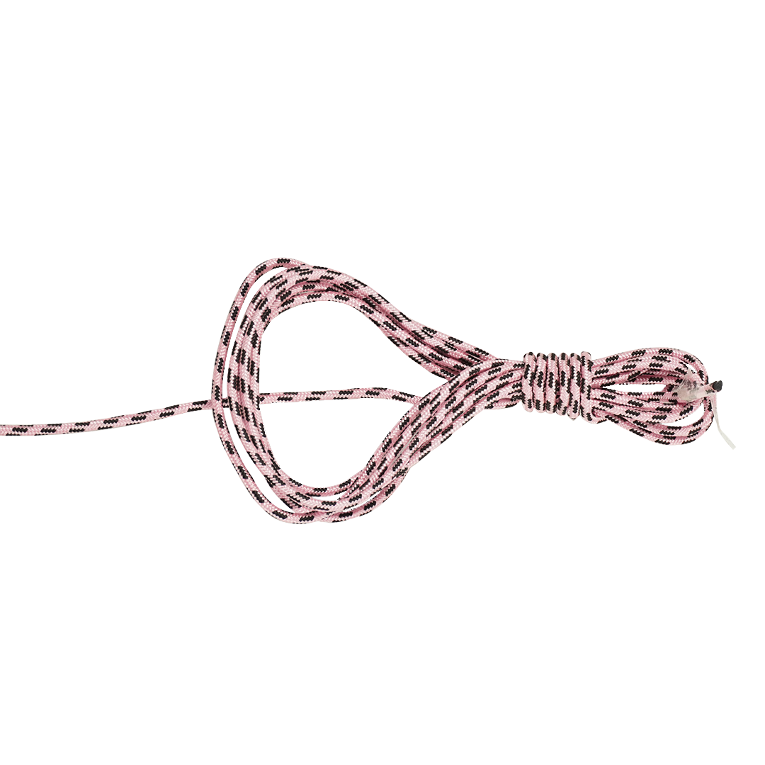 Soga trenzada diamante Jarcimex 5 mm ROSA/NEGRO - carrete y rollo