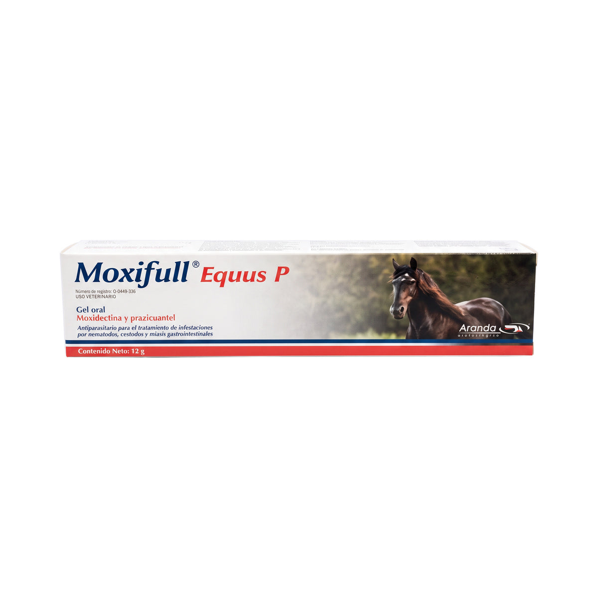MOXIFULL EQUUS P GEL ORAL 12 GRMS (MOXIDECTINA Y PRAZICUANTEL)