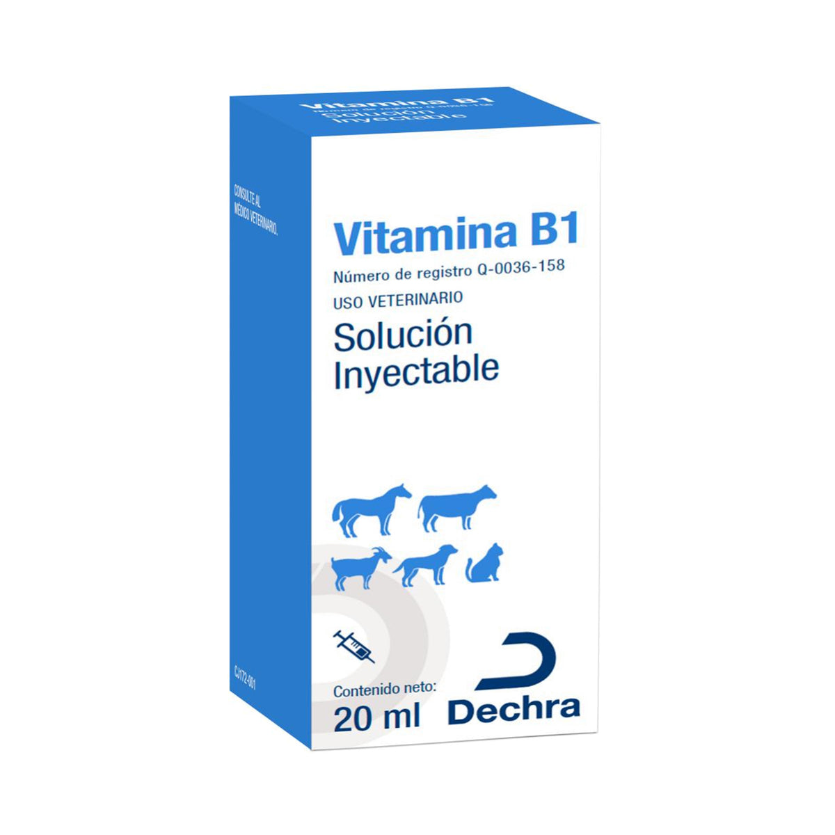 VITAMINA B1 (TIAMINA) 100 mg/ml 20 ML (DECHRA)