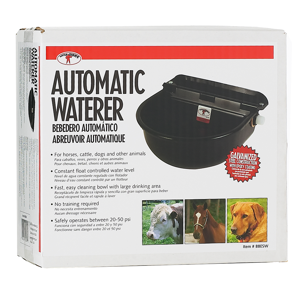 STOCK WATERER BLACK EPOXY/BEBEDERO AUTOMATICO NEGRO 88ESW