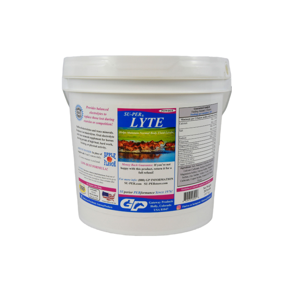 SUPER LYTE POWDER 20 LBS (ELECTROLITOS SABOR MANZANA)
