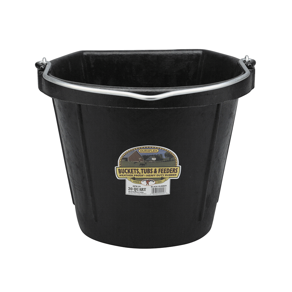 TINA VULCANIZADA LADO PLANO 20 QT (BUCKET FLAT BACK 20 QT) DFW20
