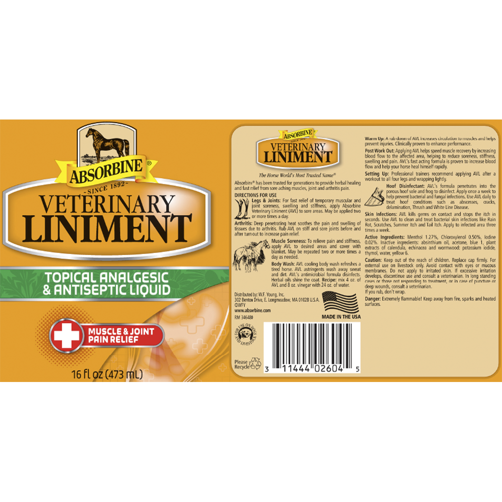 LINIMENTO VETERINARIO ABSORBINE (16 OZ)