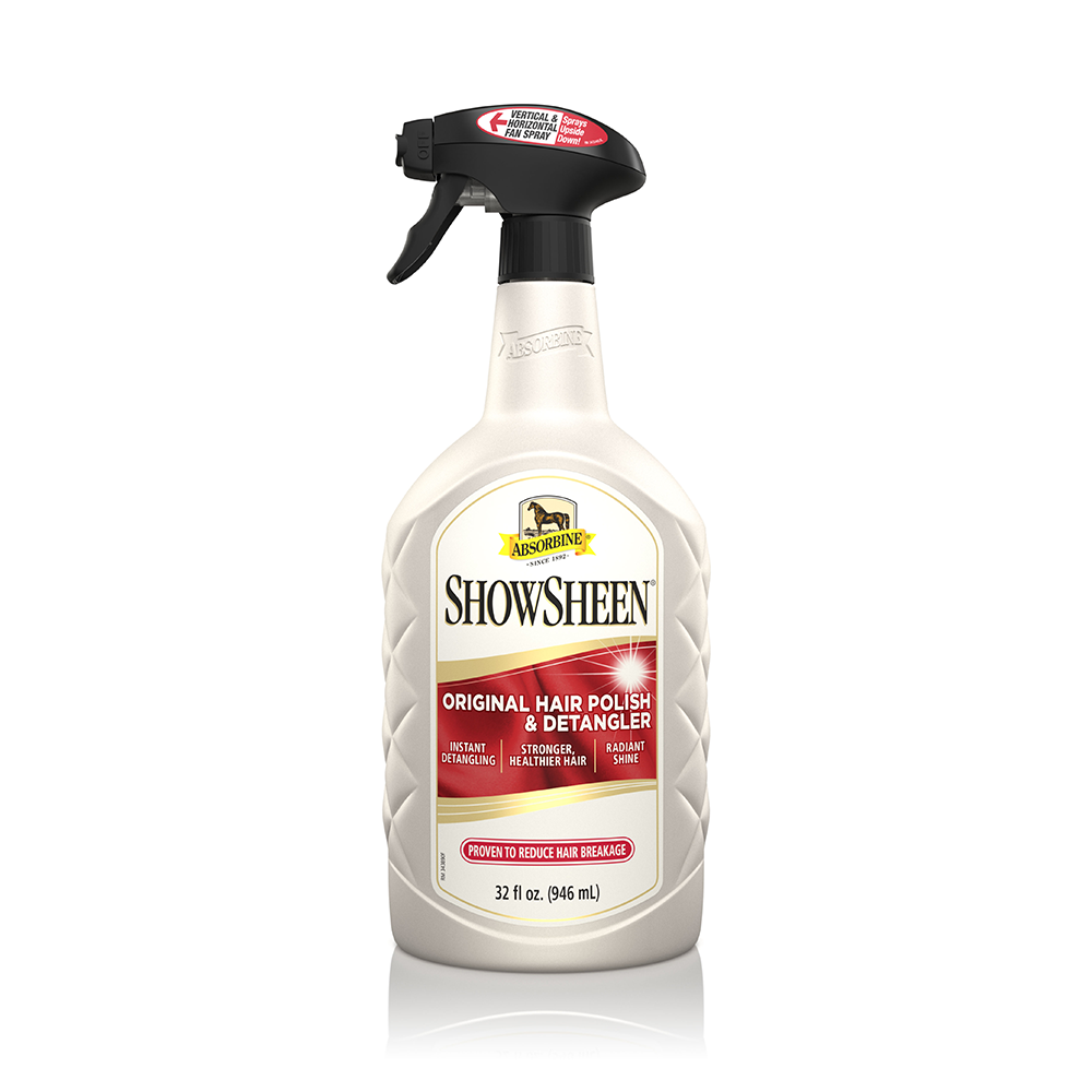 SHOWSHEEN POLISH PARA CRINES & DESENRREDANTE ABSORBINE (32 OZ)
