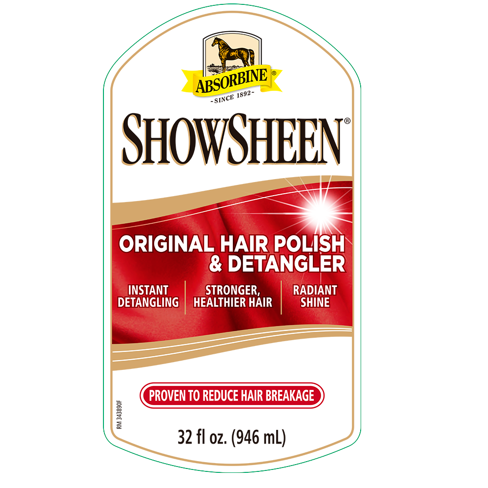 SHOWSHEEN POLISH PARA CRINES & DESENRREDANTE ABSORBINE (32 OZ)