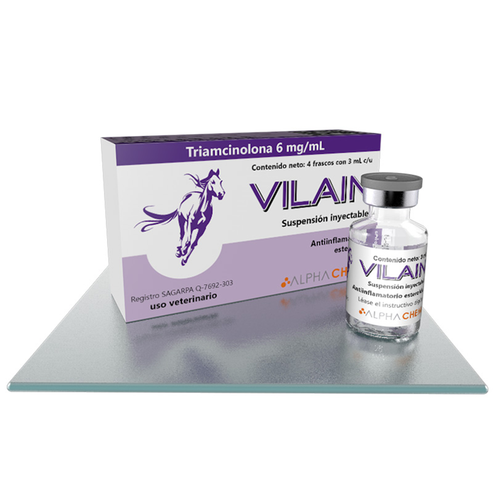 VILAIN 6 mg/ml (ACETONIDO DE TRIAMCINOLONA) CAJA CON 4 VIALS DE 3 ML