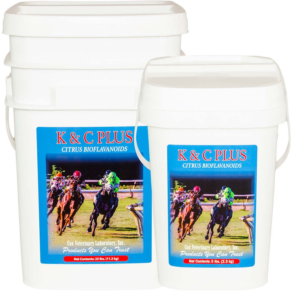 K & C PLUS 5 LBS ( BIOFLAVANOIDES CÍTRICOS ) Remedio en polvo p / caballos sangradores