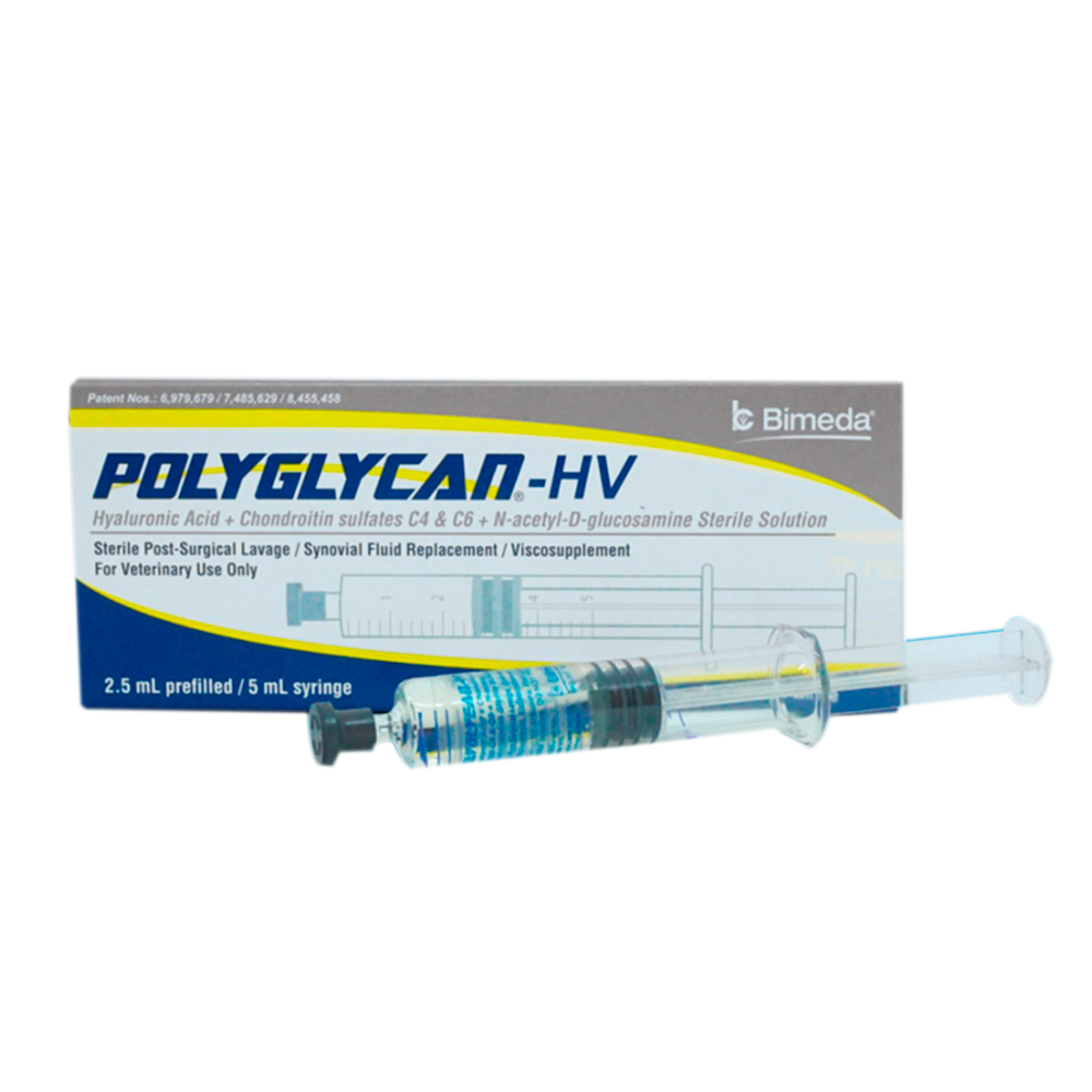 POLYGLYCAN H.V 2.5 ML (20 mg HA/250 mg Condritina/125 mg Glucosamina) (RX)