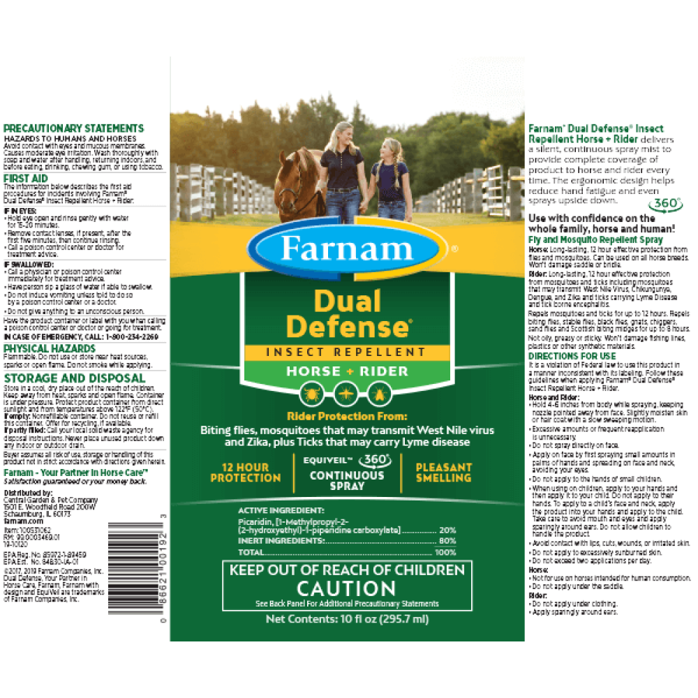 DUAL DEFENSE INSECT REPELLENT 10OZ