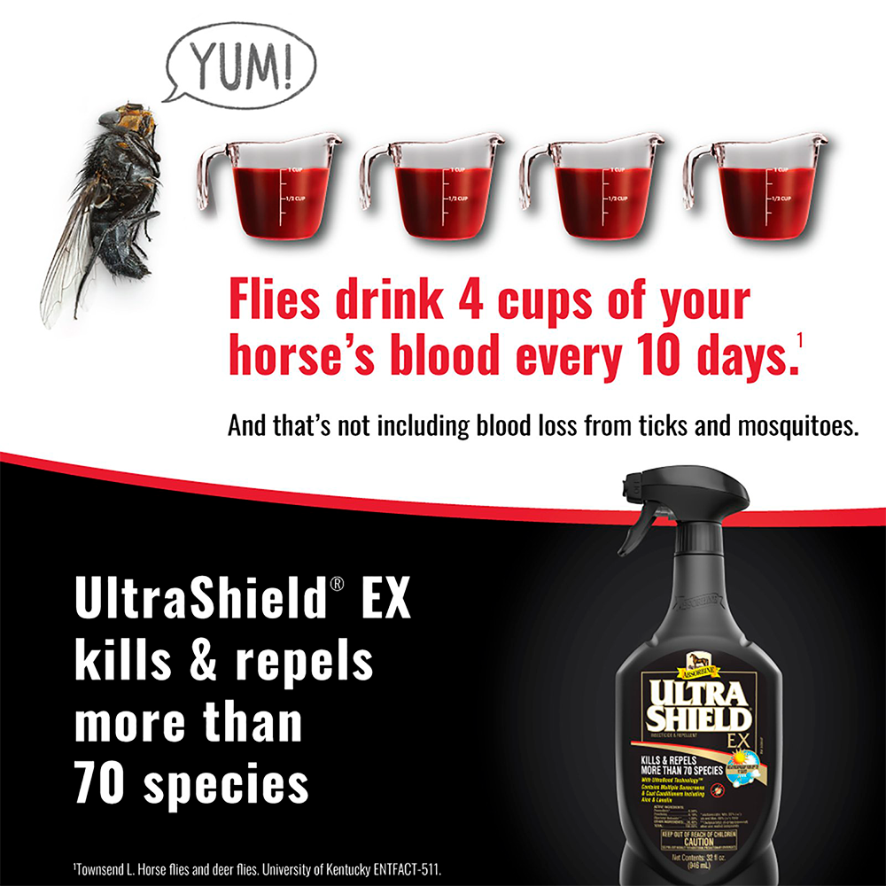 ULTRASHIELD EX NEGRO INSECTICIDA Y REPELENTE ABSORBINE 32 OZ