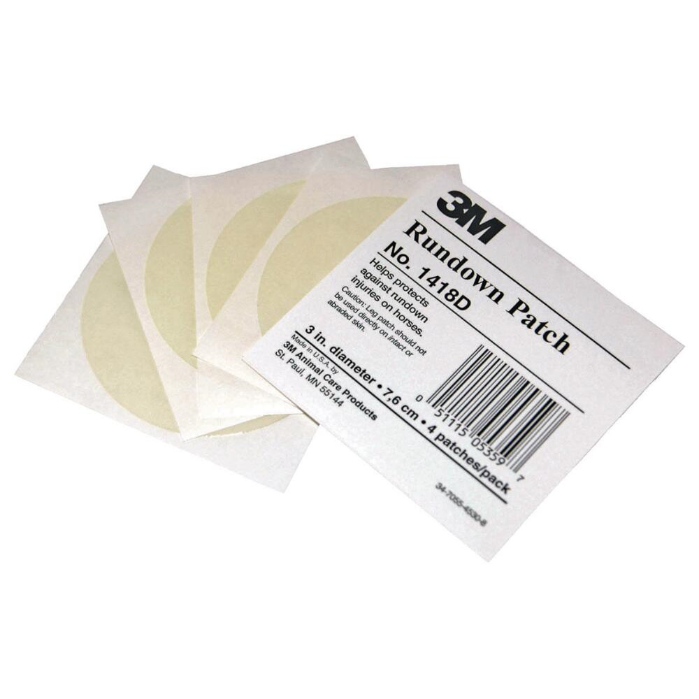 PARCHES ADHESIVOS CIRCULARES 3M (RUNDOWN PATCH) PAQUETE CON 4 PIEZAS