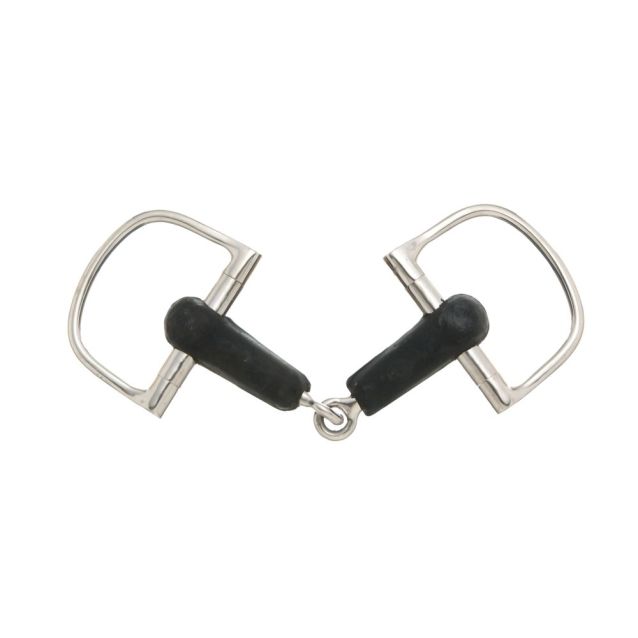 FILETE QUEBRADO ''D'' CON BOCADO DE HULE Y ACERO INOXIDABLE 5''