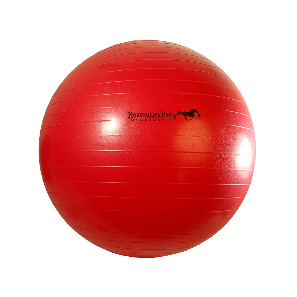 HORSEMANS PRIDE MEGA PELOTA JOLLY BALL DE 25" CON POMPA PARA INFLAR (ROJA)