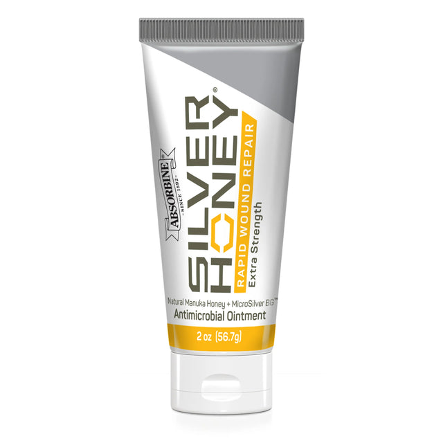 Tubo de Silver Honey Rapid Wound Repair de Absorbine, ungüento cicatrizante de 2 onzas