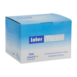 JERINGA ESTERIL VETERINARIO CON AGUJA (INTERZENDA) POR CAJAS