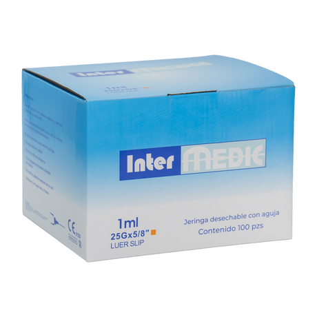 JERINGA ESTERIL VETERINARIO CON AGUJA (INTERZENDA) POR CAJAS