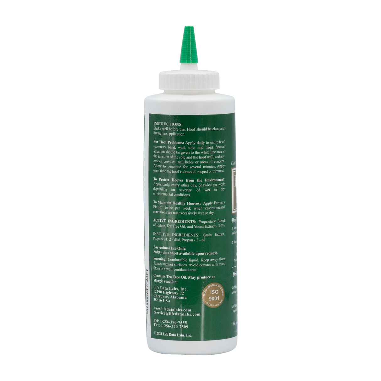 LIFE DATA FARRIERS FINISH (ACONDICIONADOR Y DESINFECTANTE DE CASCOS) 473 ML