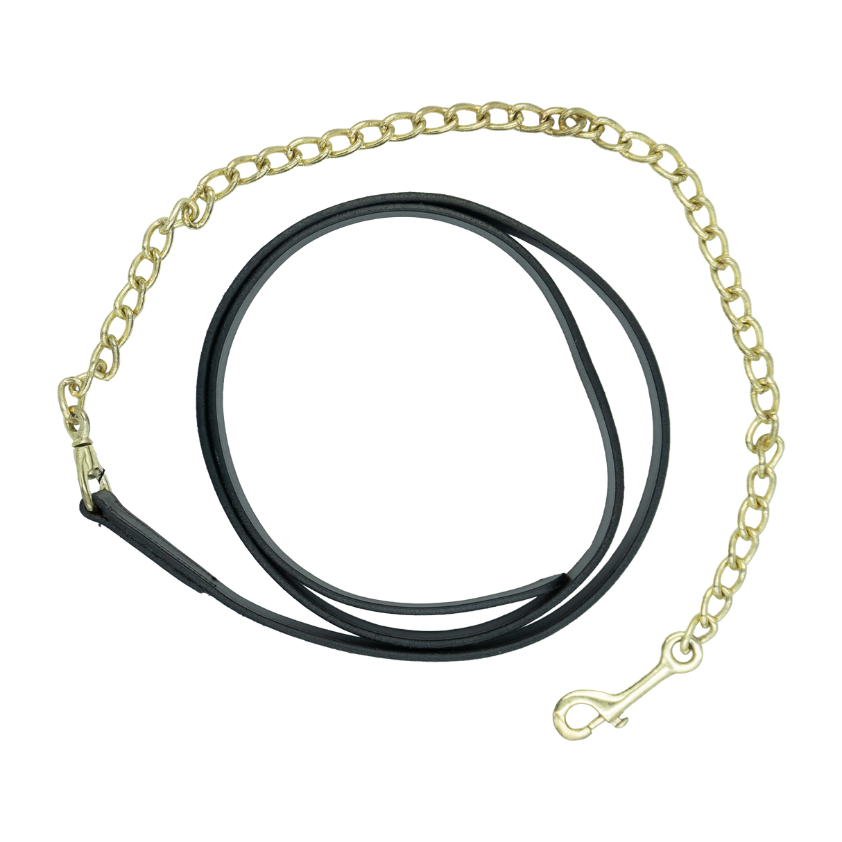 TOUGH 1 ROYAL KING GUIA DE CUERO CON CADENA DE LATON 3/4''