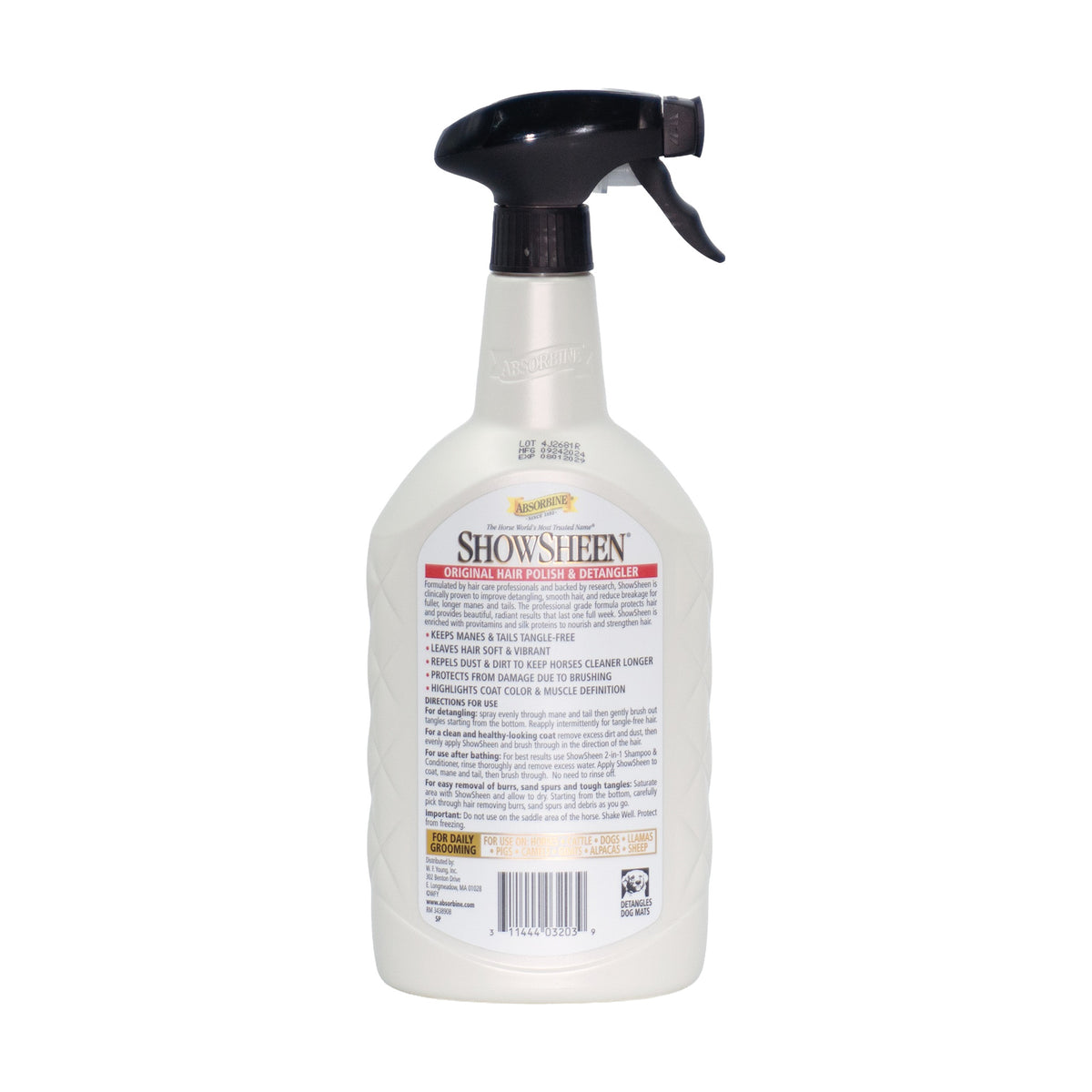 SHOWSHEEN POLISH PARA CRINES & DESENRREDANTE ABSORBINE