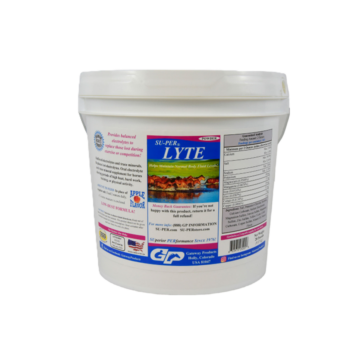 SUPER LYTE POWDER (ELECTROLITOS SABOR MANZANA)