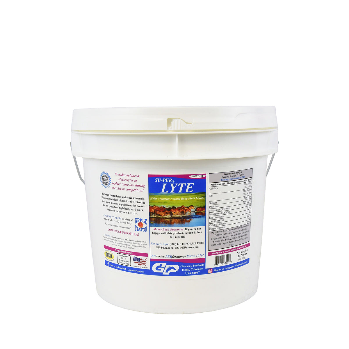 SUPER LYTE POWDER (ELECTROLITOS SABOR MANZANA)