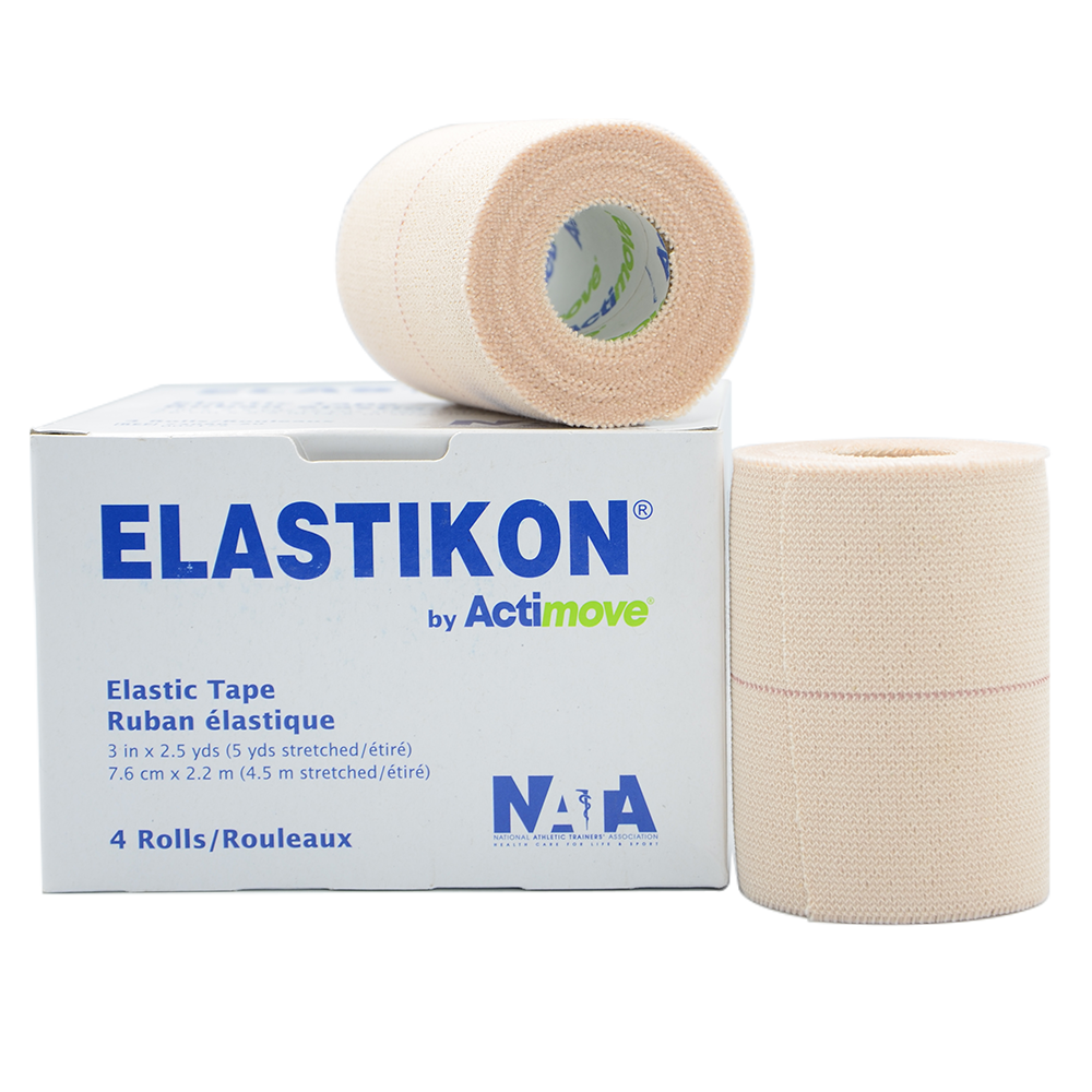 TAPE ELASTIKON 3 IN X 2.5 YDS ( 7.6 CM X 2.2 MTS) (PRECIO POR ROLLO)